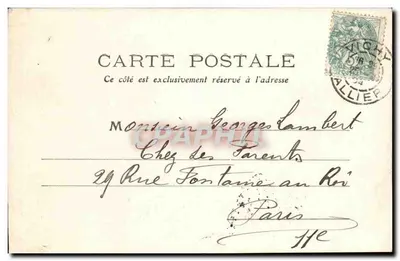 Vichy — Wejście do Parku Lardy — Allier 132 — Rewers