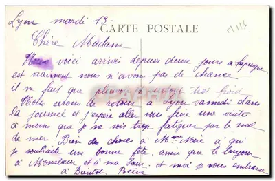 La Prugne (Allier) — Ogólny widok — wydawca: M. Laudandis — Rewers