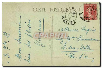 Palácio Elysee — Salão de Música e Restaurante Brasserie — Vichy — Verso