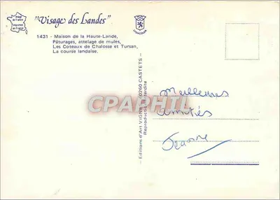 Landes — Il volto delle Landes — Edizioni d'Arte Vignes — Verso