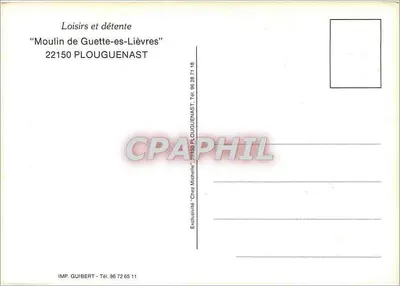 Moulin de Guette-es-Lièvres — Guette-es-Lièvres — Wyłączność 'Chez Michèle' PLOUGUENAST — Rewers