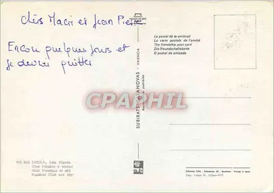 Ibiza — Porto da ilha — Éditions FISA, Barcelone — Verso