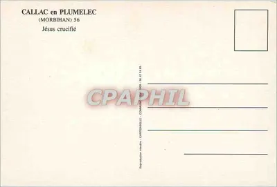 Callac en Plumelec — Jesus crucificado — Verso