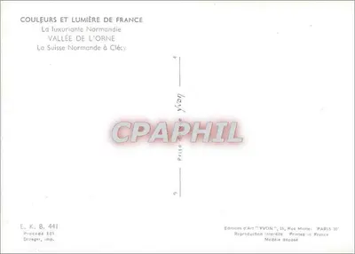 Wąwoz Orne w Clécy — Normandia — Éditions d'Art YVON — Rewers