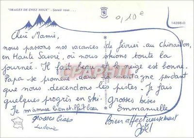 Zasnieżone drzewo — Haute-Savoie — Jacques Plain — Rewers