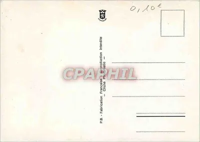 Caminho florido na montanha — vista primaveril — P.B. - Fabricação Francesa — Verso