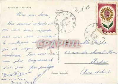 Las jesieni — Podlasie w jesieni — PB. Wyrobowane we Francji — Rewers