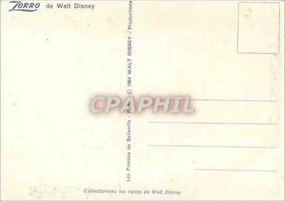 Zorro — cena de luta de espadas diante do escritório do comandante — Les Presses Disney — Verso
