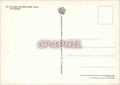 Le Grau du Roi — Vista aérea — Éditions S.L. - 81 et 83 rue Manteta - 69100 Villeurbanne — Verso