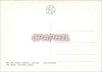 San Michele - Capri — Widok z okna — Wydawca Vittorio Massimino — Rewers