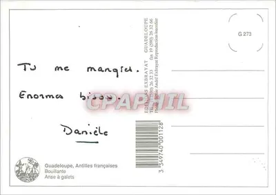 Anse à Galets — Guadeloupe — Edições Exbrayat — Verso