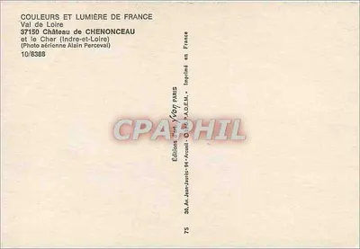 Zamek Chenonceau — Dolina Loiry — Wydawnictwo Jean-Jaurès — Rewers