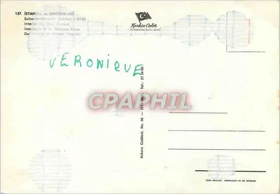 Interno della Moschea blu — Istanbul — Keskin Color, n° 137 — Verso
