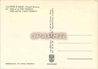 Eze i Kap Ferrat — Côte d'Azur — Wydawnictwo Diplôme — Rewers