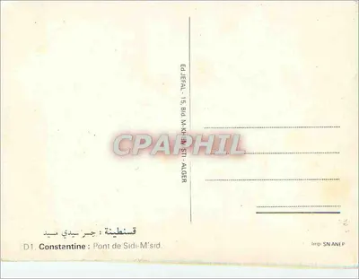 Most Sidi-M'sid — Konstantynia — Wyd. JEFAL — Rewers