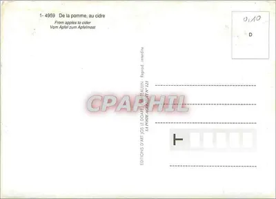 Paesaggio bretone e sidro — Bretagna — Edizioni d'Arte Jos Le Doare, n° 121 — Verso