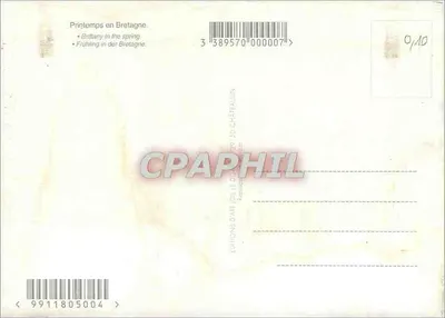 Pririlemps en Bretaña — Éditions D'Art Châteauvin, n° 9911805004 — Reverso