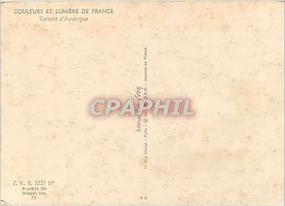 Auvergne Torrent — Colors and Light of France — Martel Editions — Back