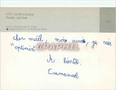 Trouville — I Moli — Foto Jacques Guillard, Scope, 87700 Aixe-sur-Vienne — Verso
