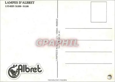 Duas lâmpadas de porcelana decoradas — LAMPES D'ALBRET — LYS-REF/31109 — Verso