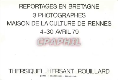 Reportaż z Bretanii — 3 fotografowie — Dom Kultury w Rennes — Rewers