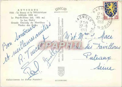 Auvergne — Herinnering aan Auvergne — IRIS — Achterkant