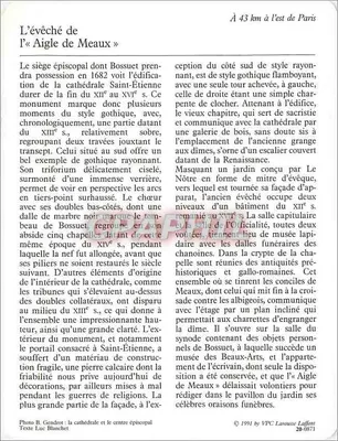 Meaux — środek episkopatu — VPC Larousse Laffont n°20-0871 — Rewers