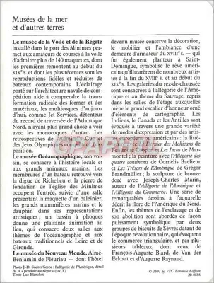 La Rochelle — Três museus — VPC Larousse Laffont — Verso