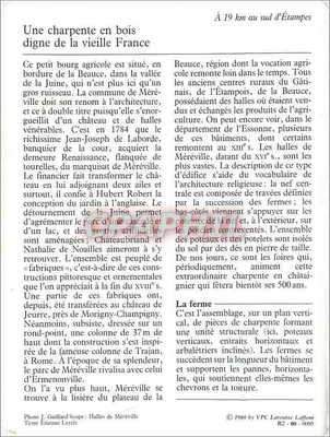 Méréville — Zamek i hale — VPC Larousse Laffont — Rewers