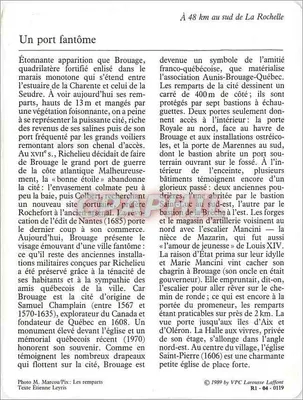 Brouage — A antiga fortaleza — VPC Larousse Laffont n°04-0119 — Verso