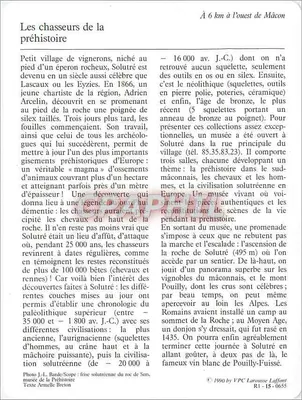 Solutré-Pouilly — A rocha e o museu arqueológico — 71 — Verso