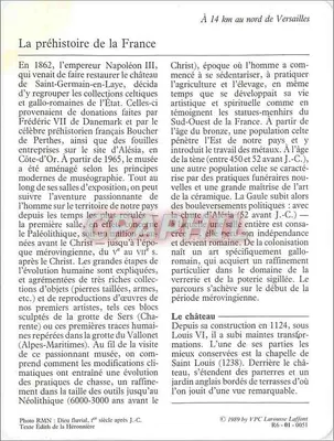 Saint-Germain-en-Laye — O castelo, o museu das Antiguidades Nacionais — Yvelines 78 — Verso