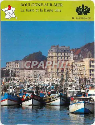 Boulogne-sur-Mer — A baixa e a alta cidade — VPC Larousse Laffont n°02-0066