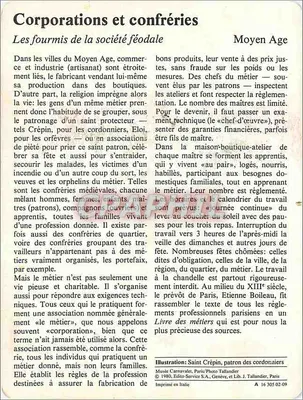 Empresas e confrarias — Idade Média — Vida Cotidiana — Verso