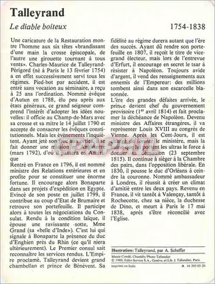 Talleyrand — Vida Política — Édito-Service S.A., Ginebra, y Lib. J. Tallandier, París — Reverso