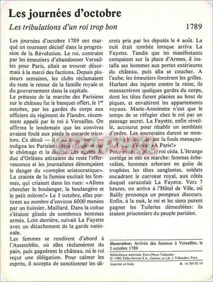 As jornadas de outubro — 1789 — Vida Política — Verso