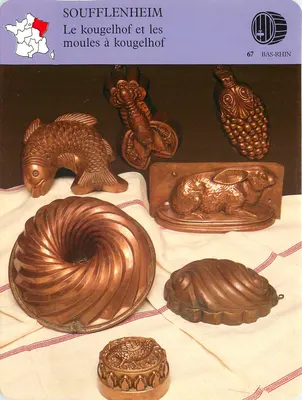Soufflenheim — O kougelhof e as formas para kougelhof — editora VPC Larousse Laffont, n° R1-15-0641