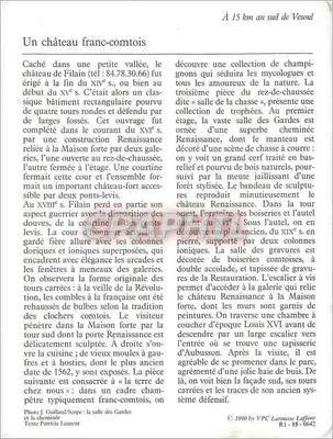 Filain — O castelo — Verso