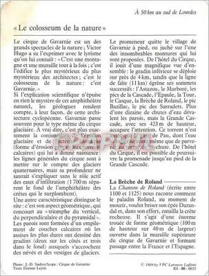 Gavarnie — O Circo — VPC Larousse Laffont n° 00-035 — Verso