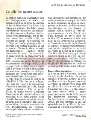 Arcachon — Miasto — VPC Larousse Laffont — Rewers