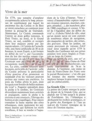 Le Croisic — O porto e a cidade — VPC Larmoise Laffont — Verso