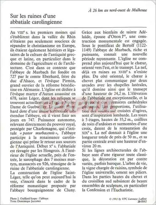 Murbach — Abbatia św. Legera — VPC Larousse — Rewers