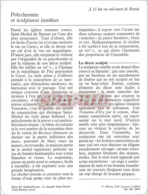 Murato — A capela São Miguel — HAUTE-CORSE 2B — Verso