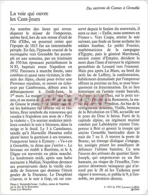 Rzeźba jeździecka Napoleona — Trasa Napoleona — Alpy Marny / Isère — Rewers