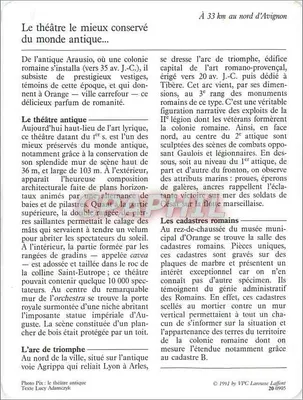 Orange — Miasto rzymskie — VPC Larousse Laffont n°20-0905 — Rewers