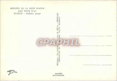 Cap Roux — Praia de Anthéor — Éditions Iris — Verso