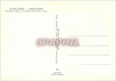 Frejus-Plage i Saint-Raphaël — Côte d'Azur — Éditions MAR — Rewers