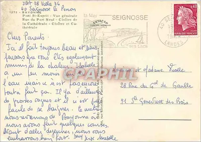 Bayonne — Lembrete de Bayonne — Companhia Artística Fotográfica — Verso
