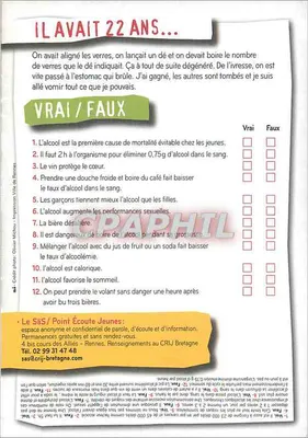 Campanha anti-alcoolismo — Rennes — Prefeitura do Ille-et-Vilaine — Verso