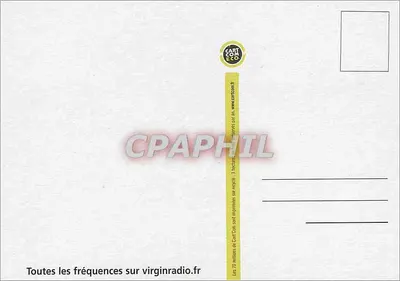 Mężczyzna bez koszuli z gitarą — reklama Virgin Radio — wydawca Cart'Con Eco — Rewers